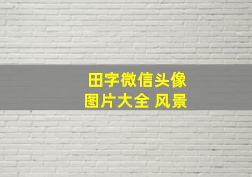 田字微信头像图片大全 风景